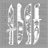 Halloween Horror Knives - DTF Ready to Press - DTF Delaware