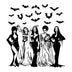 Halloween Spooky Women - DTF Ready to Press - DTF Delaware
