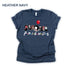 Horror Movie Friends Shirts, Funny Halloween Graphic Tee. Get your custom printed, soft cotton shirt featuring the hilarious horror character design. Available in Heather-navy and many colors/sizes. Perfect for group orders!