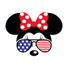 DTF Delaware, DTF Transfer By Size, DTF Printing, Direct to Film, 4th of July, Minnie 4th of July Design