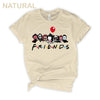 Horror Movie Friends Shirts, Funny Halloween Graphic Tee. Get your custom printed, soft cotton shirt featuring the hilarious horror character design. Available in Natural and many colors/sizes. Perfect for group orders!