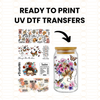 Custom UV DTF Sticker Transfers by Size