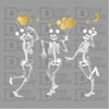 Skeleton Dancing Halloween - DTF Ready to Press - DTF Delaware