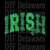 Retro "IRISH" DTF Transfer - Green Patterned St. Patrick's Day Ready to Press