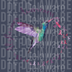 Geometric Hummingbird Alzheimer's Ribbon - Hope & Love DTF Design