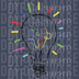 Autism Awareness Lightbulb Design - Bright Minds DTF Transfer