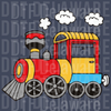 Cute Toy Locomotive Graphic for Kids T-Shirts, Nursery Decor & Birthday Gifts