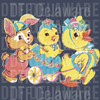 Vintage Easter Bunny & Chicks Parade DTF - Retro Mid-Century Holiday Graphic
