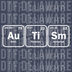 Science Periodic Table Autism Design - Au Ti Sm Elements Graphic