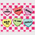 "Solo Tu" Multilingual Hearts DTF Transfer - Checkered Valentine's Ready to Press