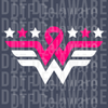 I Wear Pink For My Mom - Breast Cancer Ribbon with Birds DTF Print