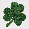 Large Green Shamrock DTF Transfer - Lucky St. Patrick's Day Ready to Press