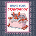 Illustration of a pink cooler filled with crawfish and ice with text Who's Your Crawdaddy DTF transfer ready to press.