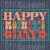 Happy Mother’s Day PNG - Vintage Groovy Floral Design for Custom Gifts & Cards