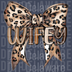 Wifey Leopard Print Bow PNG - Trendy Coquette Aesthetic Design for Bridal Gifts & New Wives