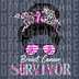 Breast Cancer Awareness Triple Heart Design - Hope & Love DTF
