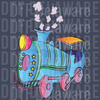 Colorful Magic School Train PNG - Playful Transportation Graphic for Kids & Teachers