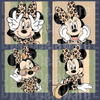 Leopard Print Mouse Icon PNG - Trendy Fashion Character Collage for Family Vacation Shirts