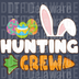 Groovy Easter Hunting Crew DTF Transfer - Chillin' With My Peeps Retro Typography
