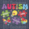 Retro Autism Sticker Pack Design - Accept Love Understand DTF
