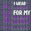 I Wear Purple For My Dad - Alzheimer's Ribbon with Birds DTF