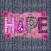 Simple Heartbeat Cancer Awareness Ribbon Design - Pink Love DTF