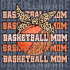 Basketball Mom Leopard Bandana Design - Trendy Sports Fan Graphic