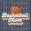 Retro Basketball Mom - Vintage Style 70s Aesthetic Graphic