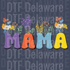 Colorful MAMA Wildflower Design - Retro Floral DTF Print