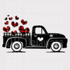 Vintage Truck with Hearts DTF Transfer - Retro Valentine's Day Ready to Press