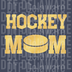 Hockey Mom Graphic - Elegant Gold Gradient Puck Design