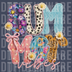 High-definition 3D look SUMMER Vibes text made of faux chenille, embroidery, leopard, and floral patches with daisies DTF transfer ready to press.